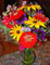 Bride's bouquet of Minnesota garden flowers